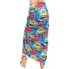 LA LEELA Women's Beach Wrap Bikini Swimwear Cover up Bathing suit Summer Wraps Swimsuit Sarong Skirts for Women One Size Blue, Leaf - 2 of 4