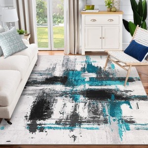 Coucheta Washable Area Rug Soft Anti-Skid and Stain Resistant, Non-Shedding, Perfect for Living Room, Bedroom, Dining Room, Multi-Color & Size - 1 of 4