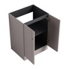 SEVOBAL Bathroom Vanities Freestanding 24 Inch Vanity with Soft Close Cabinet Doors for Bathroom, Gray, 23.25"*19.5"*33.37" - 2 of 4