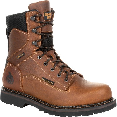 Men's Brown Georgia Giant Revamp Waterproof Work Boot Size 12(wide ...