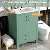Dexmalle Green 24''Modern Bathroom Vanity with Silver Handles - 4 of 4