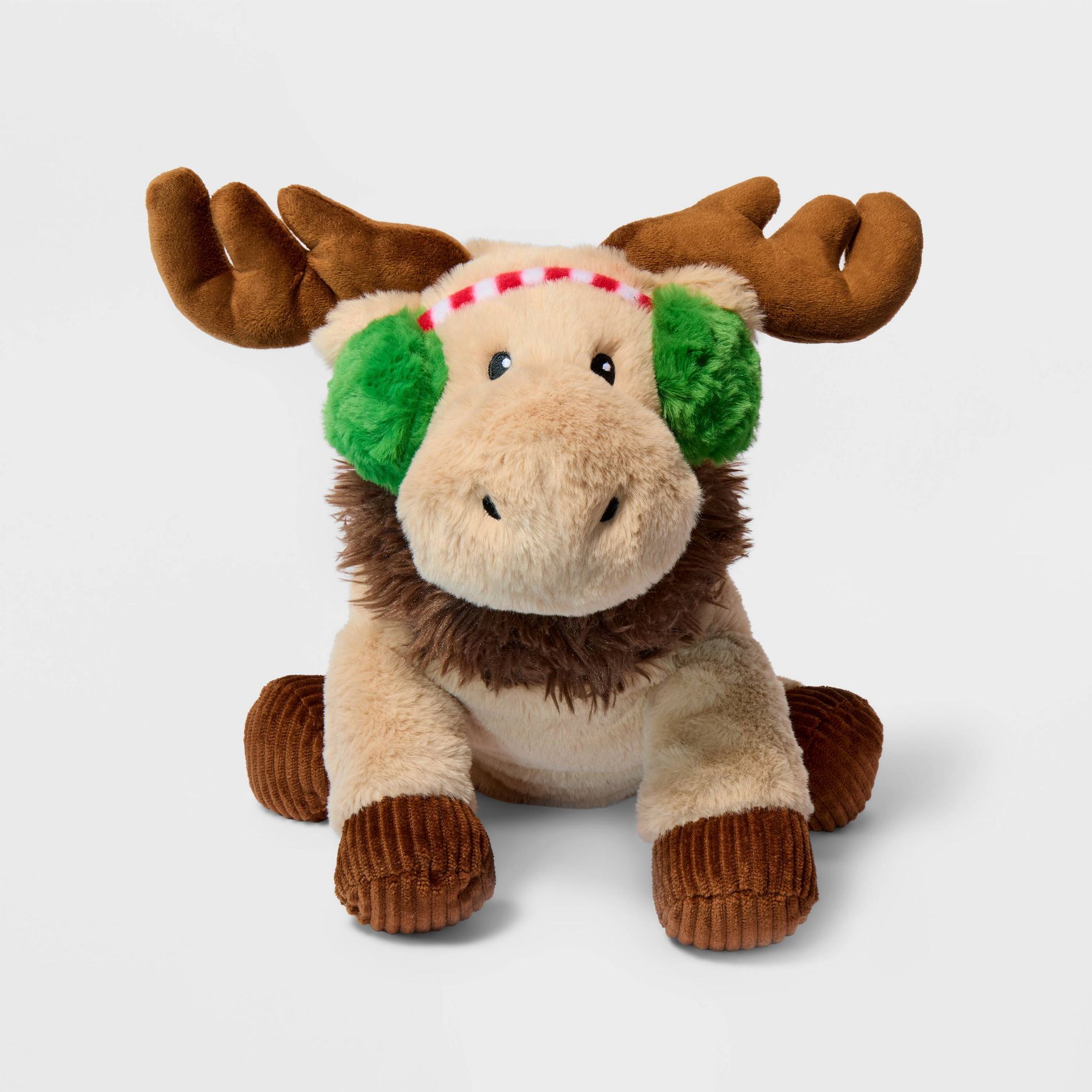14'' Moose with Ear Muffs Stuffed Animal - Gigglescape™