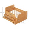 Full Size Wooden Platform Bed with LED Light, Storage Drawers & Ladder, Kids Bed - ModernLuxe - 4 of 4