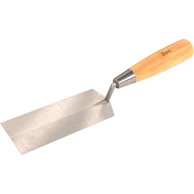 Bon Tool 11-868 Margin Trowel - Car Steel 6-inch X 2-inch Xl Wood Handle