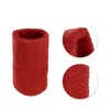 Unique Bargains Wrist Sweat bands Wristbands for Sport Wrist Wraps Absorbing Cotton Terry Cloth 3.15"x3.94" 1 Pair - 3 of 4