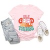 Simply Sage Market S.W.Smiley See Good In All Things Smiley Face Short Sleeve Tee - 3 of 4