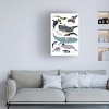 Trademark Fine Art - Hanna Melin Whales in Hats Canvas Art - 2 of 4