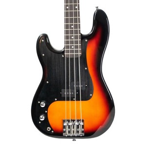 Sawtooth Americana Road Warrior Series Vintage Burst w Aluminum Pickguard Left Handed Electric Bass Guitar - 1 of 4