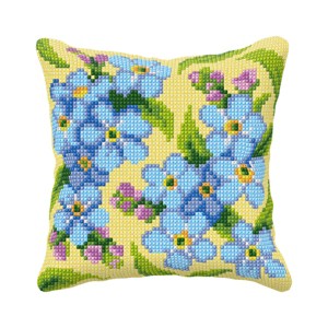 Heirloom Needlepoint Collection クッション Orchidea Needlepoint Cushion. Cross stitch kit 