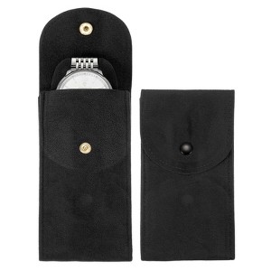 Unique Bargains Thick Velvet Watch Jewelry Storage Bags 5.1" x 2.8" 2 Pcs - 1 of 4