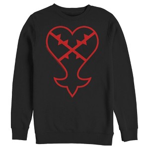 Men's Kingdom Hearts 1 Inverted Evil Symbol Sweatshirt - 1 of 4