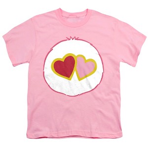 Care Bears Love A Lot Belly Kids T Shirt For Youth  Pink  Medium - 1 of 4