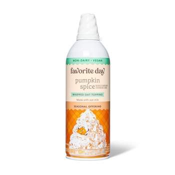 Pumpkin Spice Whipped Oat Topping Non-Dairy - 6.5oz - Favorite Day™