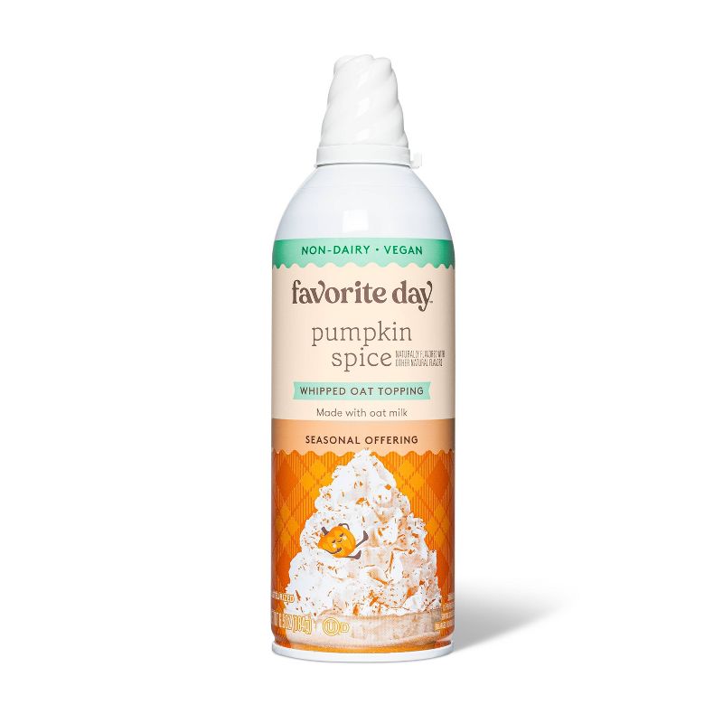 Pumpkin Spice Whipped Oat Topping Non-Dairy - 6.5oz - Favorite Day&#8482;, 1 of 10
