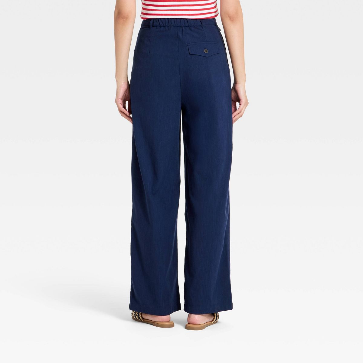 Women's Wide Leg Trouser Pants - A New Day™ - thumbnail 2