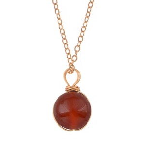 Natural Stone Beads Healing Crystal Lucky Blessing Protection Raw Gemstone Pendant Necklace for Women Men - 1 of 4