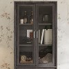 FUFU&GAGA Tall Bookcase Storage Cabinet,Glass Display Cabinet for Collection,Multi - Storage Organizer for Home & Office - 2 of 4