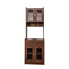 LIVAREEmlen Kitchen Baker's Racks, Farmhouse Kitchen Hutch Buffet Cabinet with Microwave Stand, Freestanding Buffet Sideboard Coffee Bar Cabinet - 2 of 4