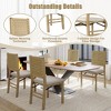 HOMEFUN Scandinavian style wooden dining chair - 3 of 4
