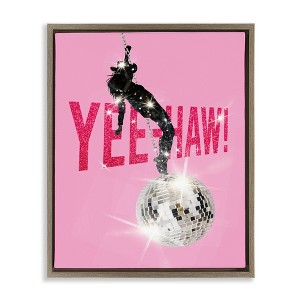 Stupell Industries Yeehaw Disco Cowgirl, 21" x 17" - 1 of 4