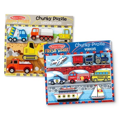 melissa and doug construction trucks