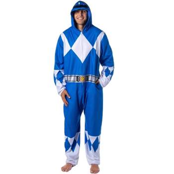 Power Rangers Costume Union Suit One Piece Pajama Outfit For Men And Women Multicolored
