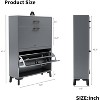 Shoe Storage Cabinet with 2 Flip Drawers, Freestanding Shoe Organizer with Storage Drawer, Modern Hidden Slim Narrow Shoe Rack Cabinet - 3 of 4