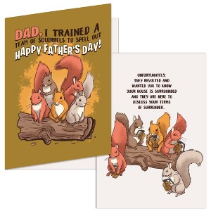 Funny Father's Day Cards Hilarious Assorted Cards for Dad With Envelopes - Crazy Dog Card - 1 of 4