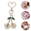 Unique Bargains Crystal Cherry Handbag Charm 1 Pc - 3 of 4