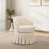 Mid Century Armchair, Modern Barrel Accent Chair, Comfy Upholstered Chair for Living Room, Vanity - 4 of 4