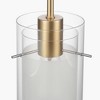 Sydney 1-Light Matte Brass Pendant Lighting with Clear Glass Shade - Globe Electric: Kitchen Island, Ceiling Fixture, E26 Socket - 4 of 4