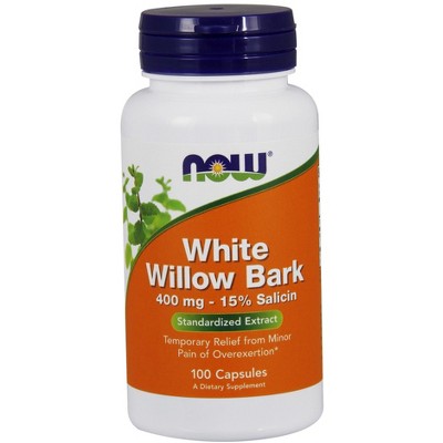 White Willow Bark 400mg by Now Foods  -  100 Capsule