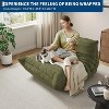 Bean Bag Chairs for Adults, Memory Foam Couch Single Sofa Chair with Suede-Like Fabric - 3 of 4
