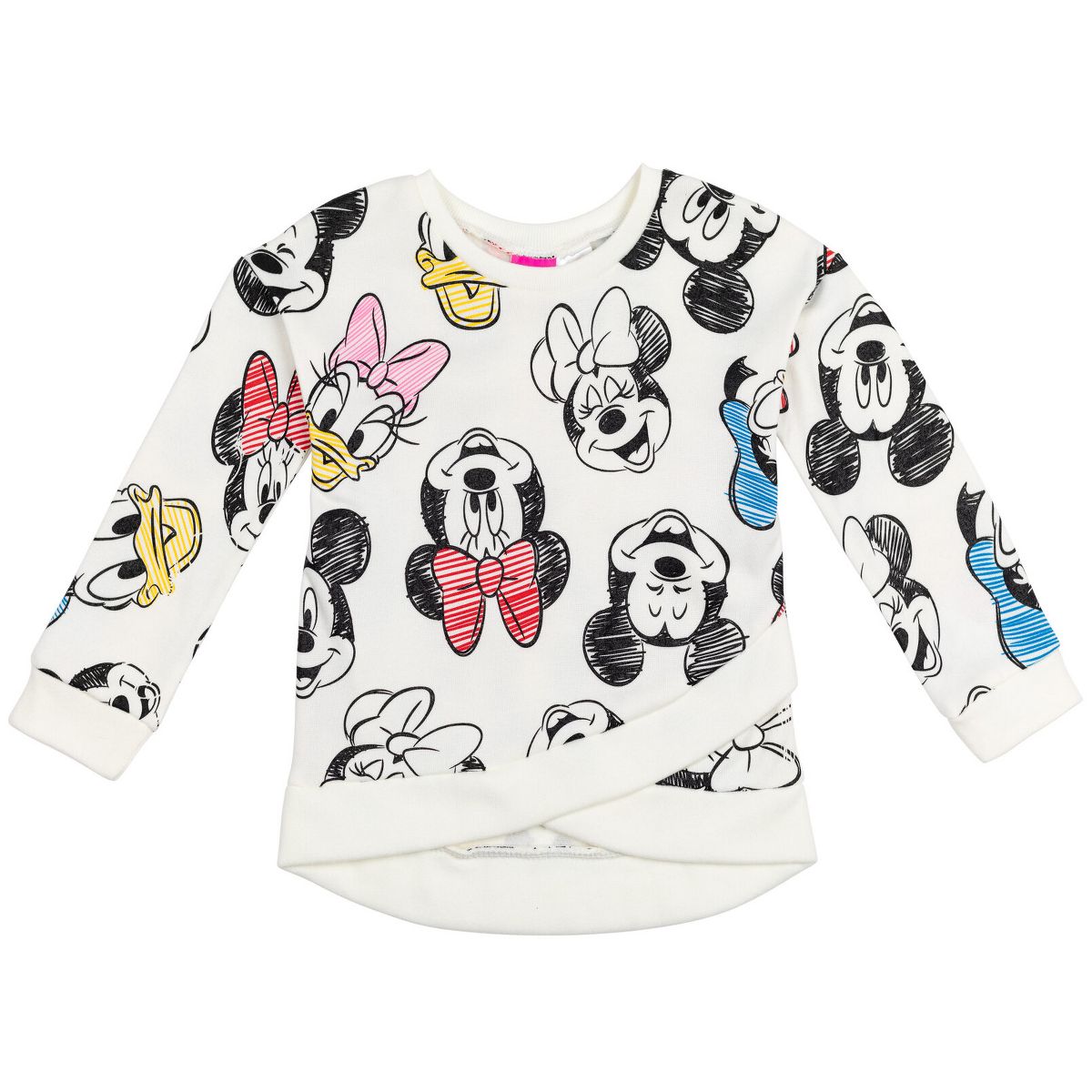 Disney Minnie Mouse Baby Girls' Fleece Sweatshirt and Tulle Leggings Set Infant - thumbnail 5