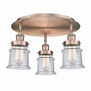 Canton - 3 Light Flush Mount In Industrial Style-9 Inches Tall and 17 Inches Wide - 1 of 1
