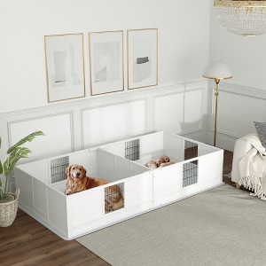 Gulches PawHut Whelping Box for Dogs and Puppies with Waterproof Pee Pad for Large Dogs Indoor Use, 96" x 47" x 19" - 1 of 4