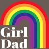 Adult Design By Humans Father's Day Girl Dad Pride Rainbow By KangThien Racerback Tank Top - 2 of 2