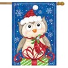 Briarwood Lane House Flag 40x28 For Outdoor Christmas Owl House Flag Flag For Christmas House Flag - 2 of 4