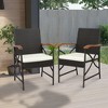 Costway 7PCS Patio Wicker Dining Set Cushion Acacia Wood Armrests Table with Umbrella Hole - 4 of 4