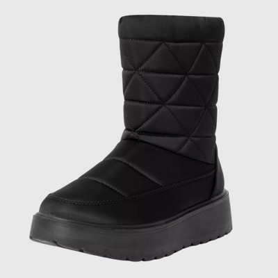 NWB Alfani popular Women's Tompson Puffer Booties 11M Quilted Side Zip White Black