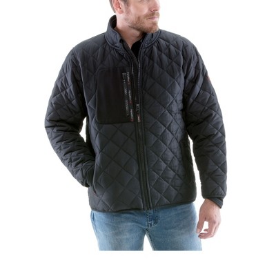 Refrigiwear Men's Insulated Diamond Quilted Jacket With Fleece Lined ...