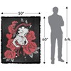 Betty Boop Betty Boop Romantic Roses Blanket 50"x60" Woven Tapestry - 2 of 4