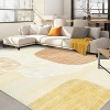 Washable Area Rug Abstract Pattern Carpet Soft Non Slip Low Pile Floor Cover for Living Room Bedroom Dining Room Office - 4 of 4