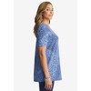 Jessica London Women's Plus Size Stretch Cotton Square Neck Tunic - image 4 of 4