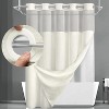 LunaLulinlk No Hook Fabric Shower Curtain with Snap-in Liner - 2 of 4
