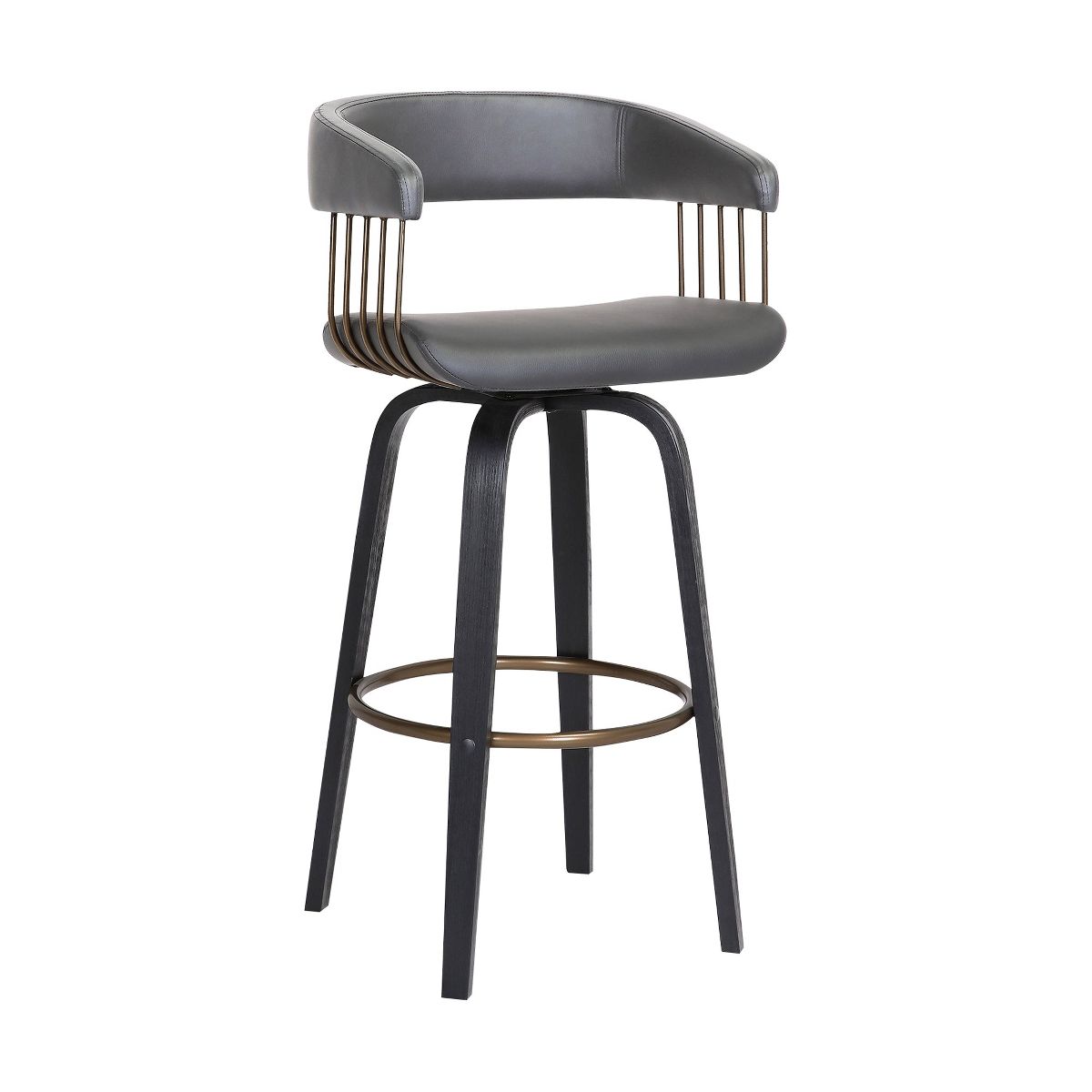 Topanga Upholstered Barstool - thumbnail 2