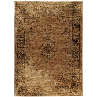 Oriental Weavers Andorra 6845D Gold/ Brown Indoor Area Rug - 3'3" x 5'2"