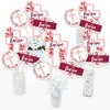 Big Dot of Happiness Baptism Pink Elegant Cross - Girl Religious Party Centerpiece Sticks - Table Toppers - Set of 15 - 2 of 4