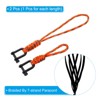 Unique Bargains Keys Badge Holder Wrist Lanyard with U Shape Metal Clasp 2 Pcs - 3 of 4