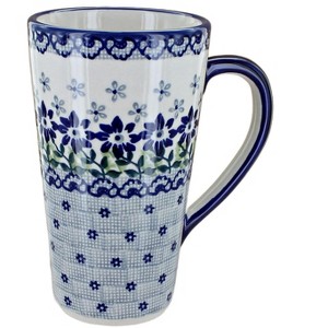 Blue Rose Polish Pottery K083 Manufaktura Large Coffee Mug - 1 of 1